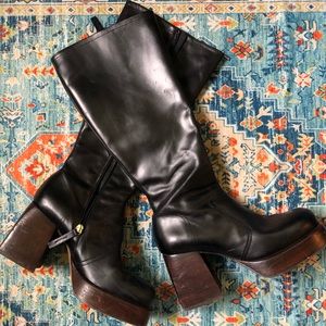 VINTAGE Knee-High Leather Boots